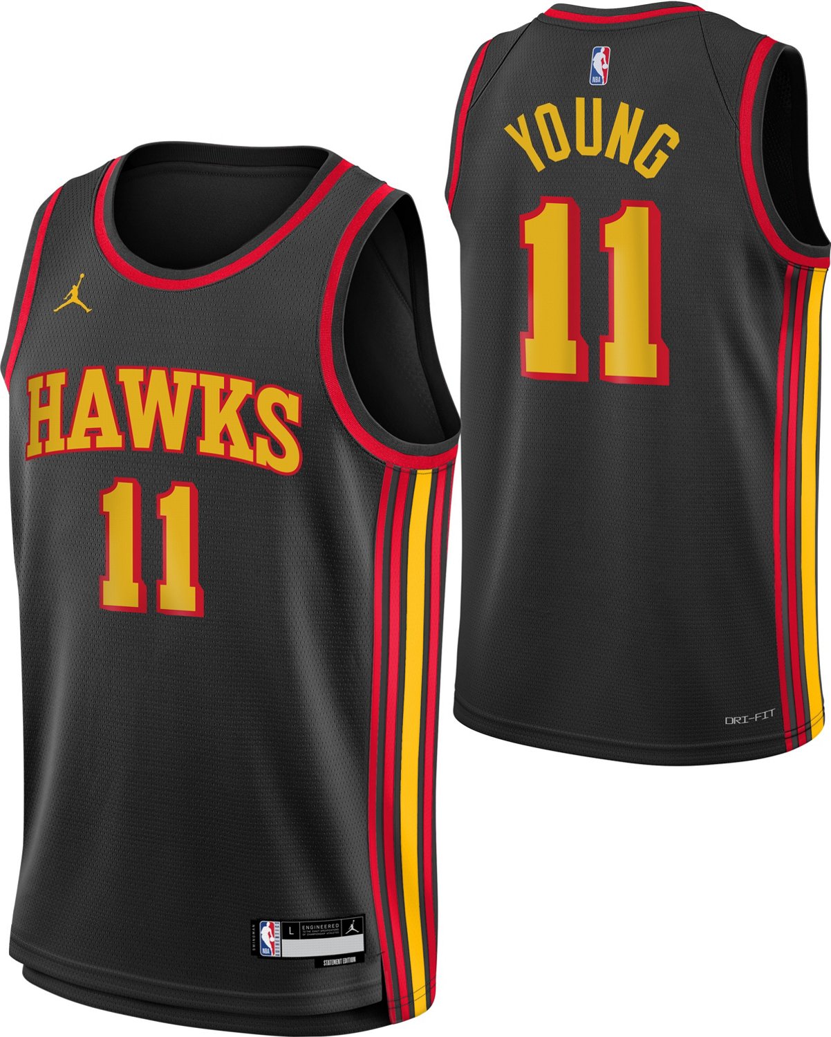 Nike Youth Atlanta Hawks Young T Statement Swingman Jersey - view number 3