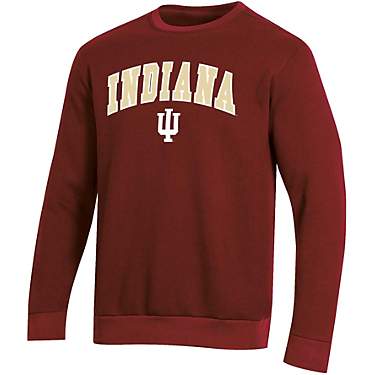 Champion Men's Indiana University Applique Fleece Crew Sweatshirt                                                               
