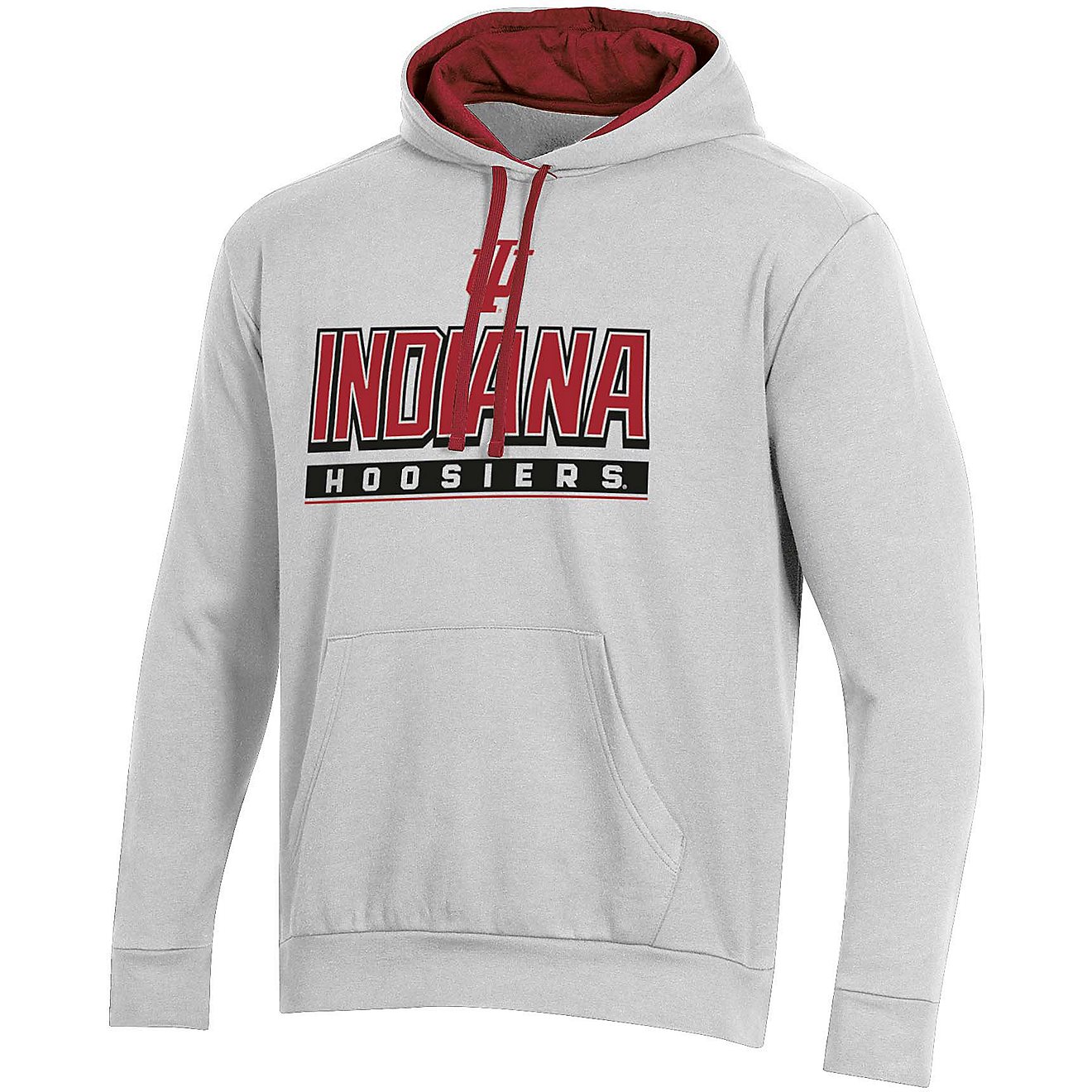 Champion Men's Indiana University Applique Fleece Hoodie                                                                         - view number 1