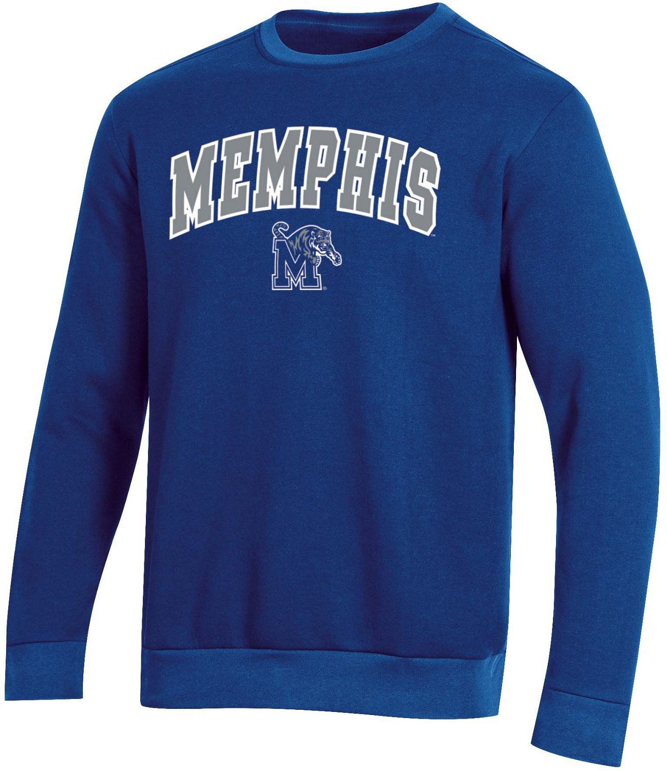 Champion Men's University of Memphis Applique Fleece Crew Sweatshirt