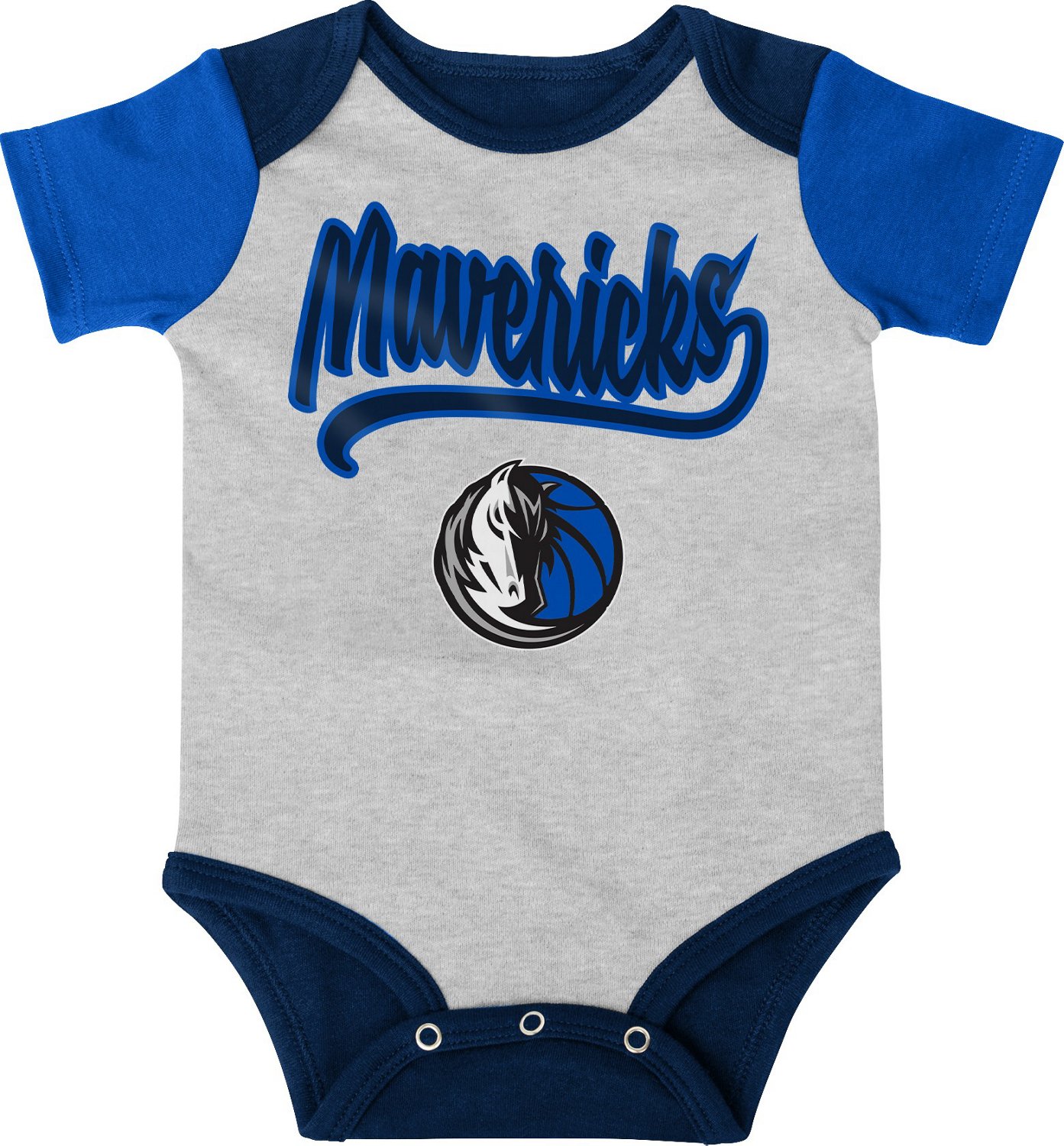 Outerstuff Infants' Dallas Mavericks Buzzer Beater Creeper, Hat and Bootie Set - view number 2