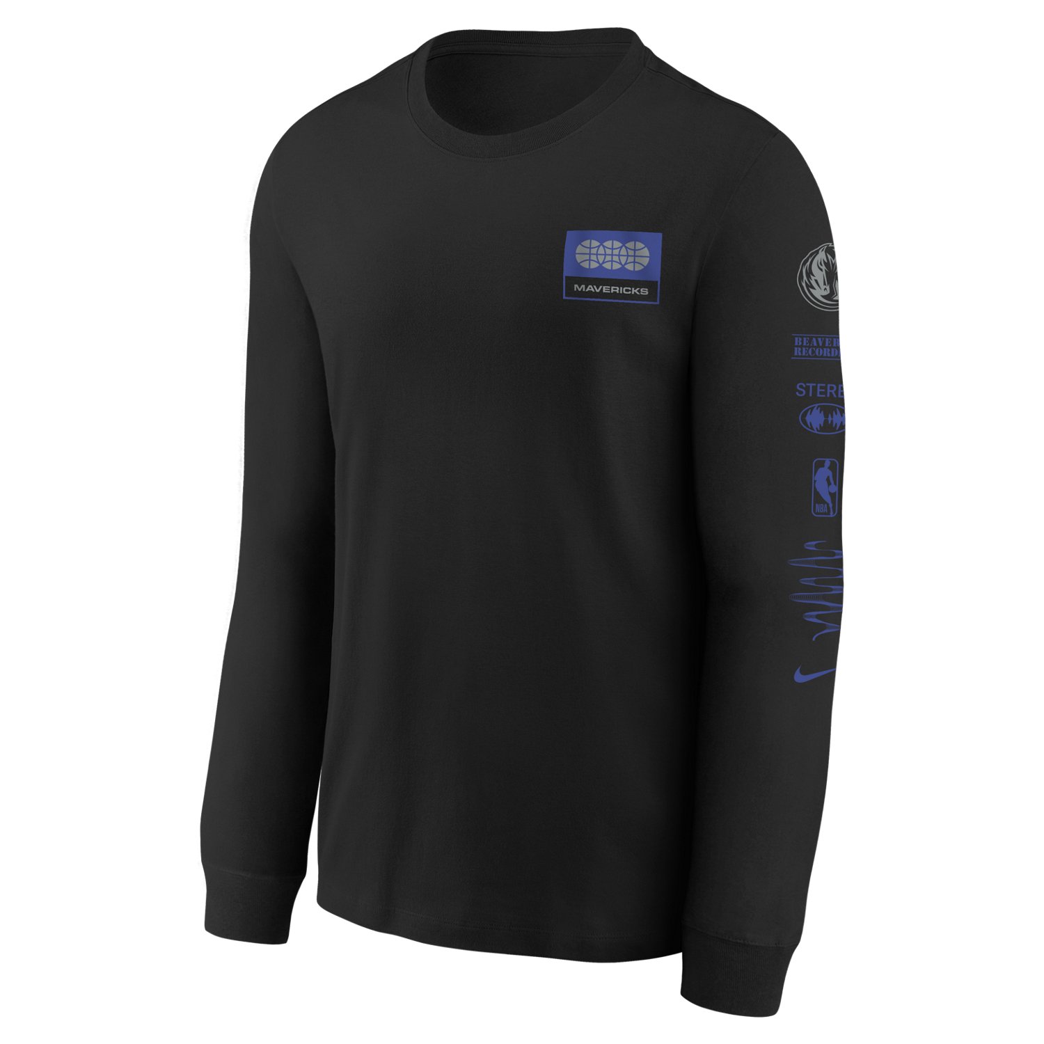 Nike Youth Dallas Mavericks Essential Fade Long Sleeve T-shirt - view number 2