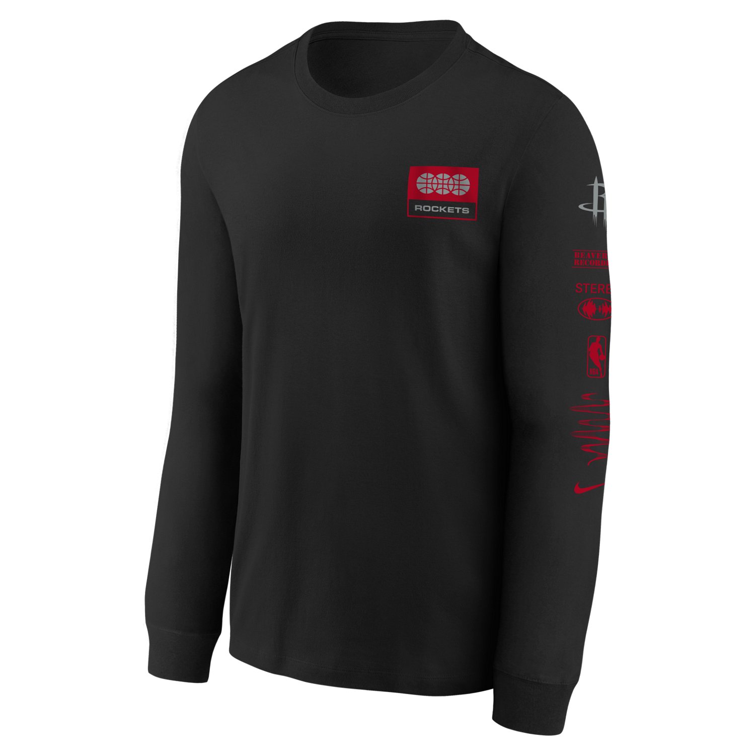 Nike Youth Houston Rockets Essential Fade Long Sleeve T-shirt - view number 2