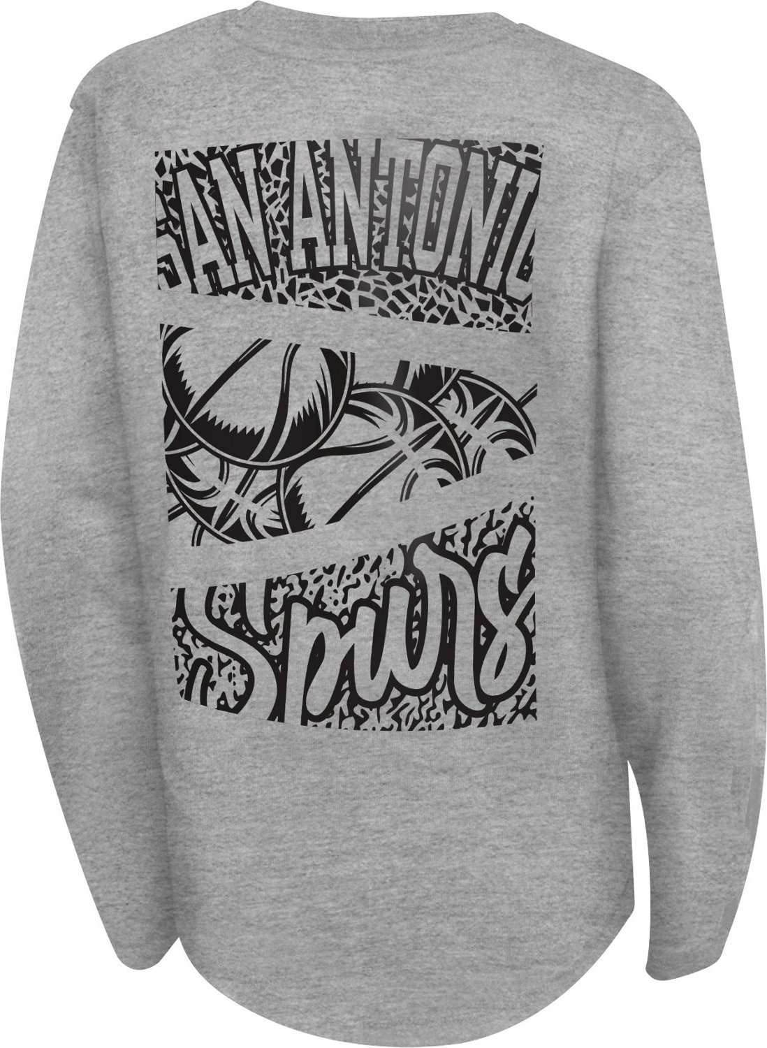Outerstuff Boys' 4-7 San Antonio Spurs Posterize Long Sleeve T-shirt - view number 2
