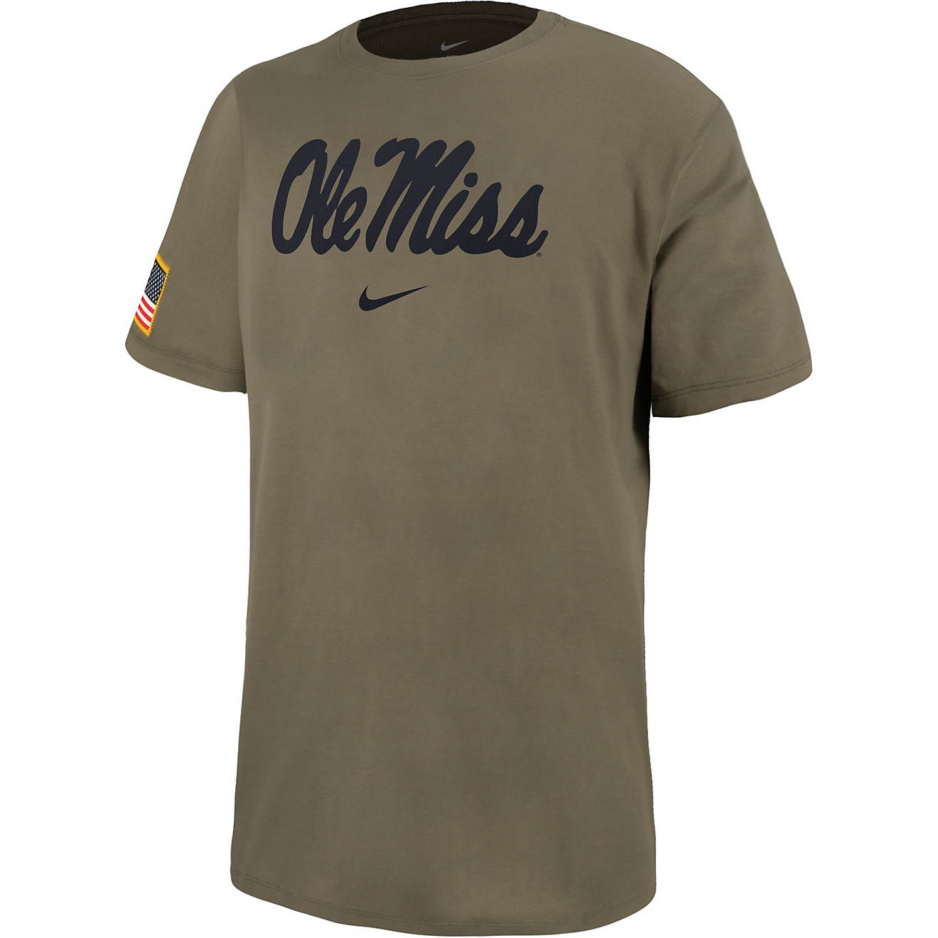 Nike Men's University of Mississippi Sideline Core Military T-shirt ...