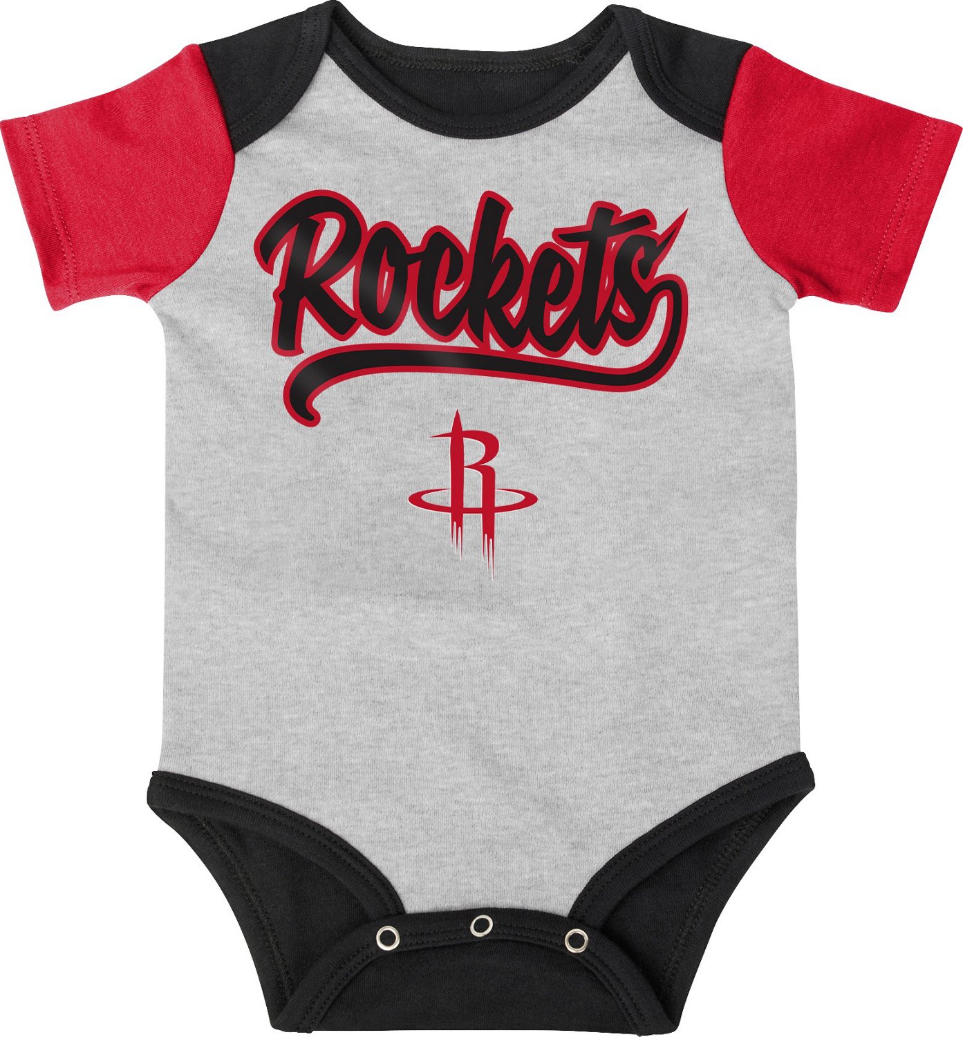 Outerstuff Infants' Houston Rockets Buzzer Beater Creeper, Hat and Bootie Set - view number 2