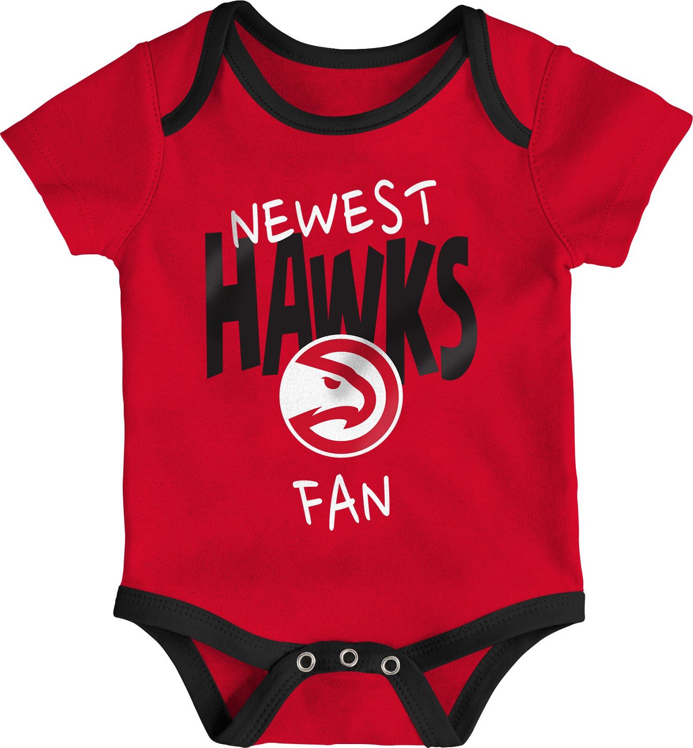 Outerstuff Infants' Atlanta Hawks Slam Dunk Short Sleeve Creeper Set 3-Pack - view number 2
