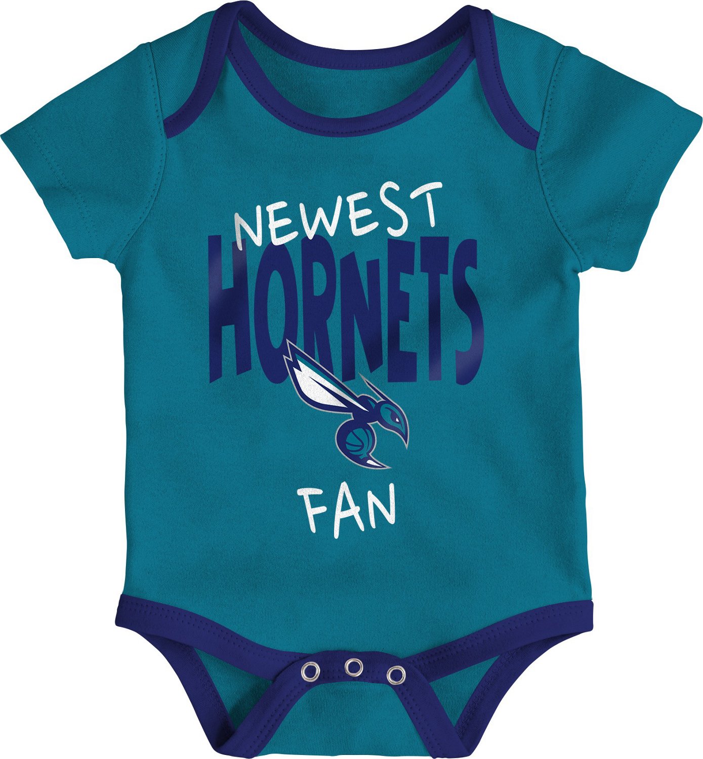 Outerstuff Infants' Charlotte Hornets Slam Dunk Short Sleeve Creeper Set 3-Pack - view number 2