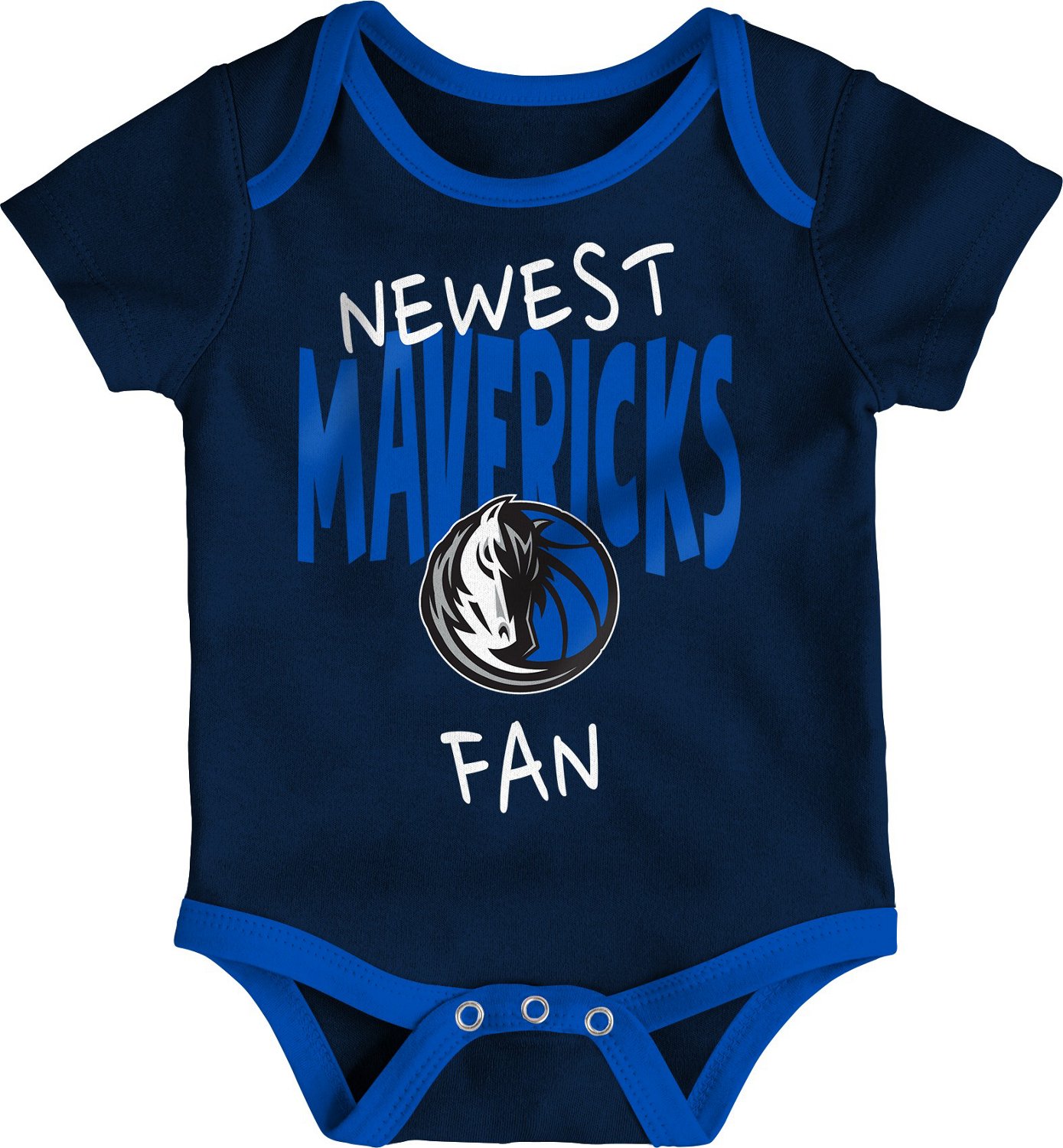 Outerstuff Infants' Dallas Mavericks Slam Dunk Short Sleeve Creeper Set 3-Pack - view number 2