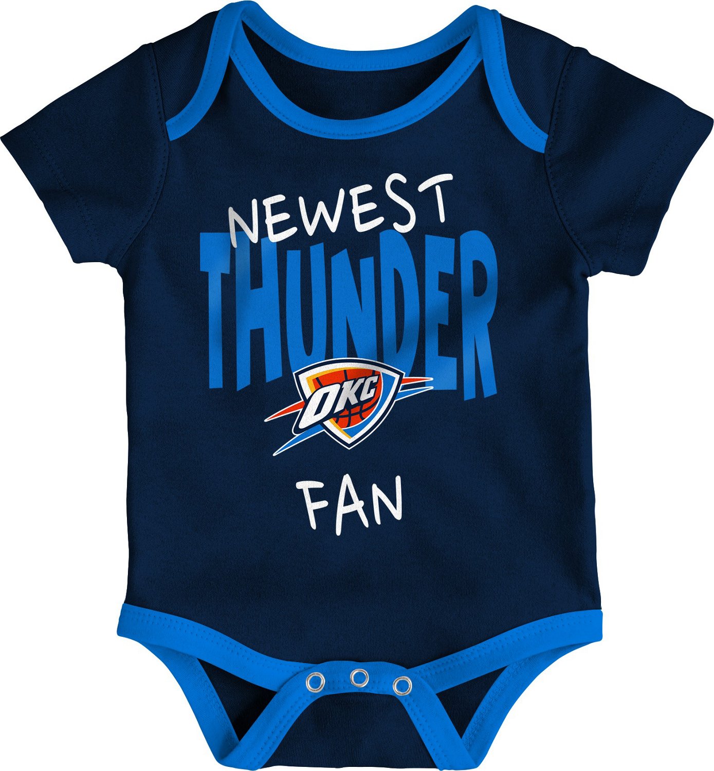 Outerstuff Infants' Oklahoma City Thunder Slam Dunk Short Sleeve Creeper Set 3-Pack - view number 2