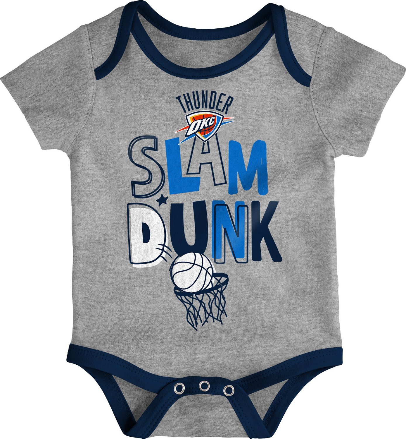 Outerstuff Infants' Oklahoma City Thunder Slam Dunk Short Sleeve Creeper Set 3-Pack - view number 4