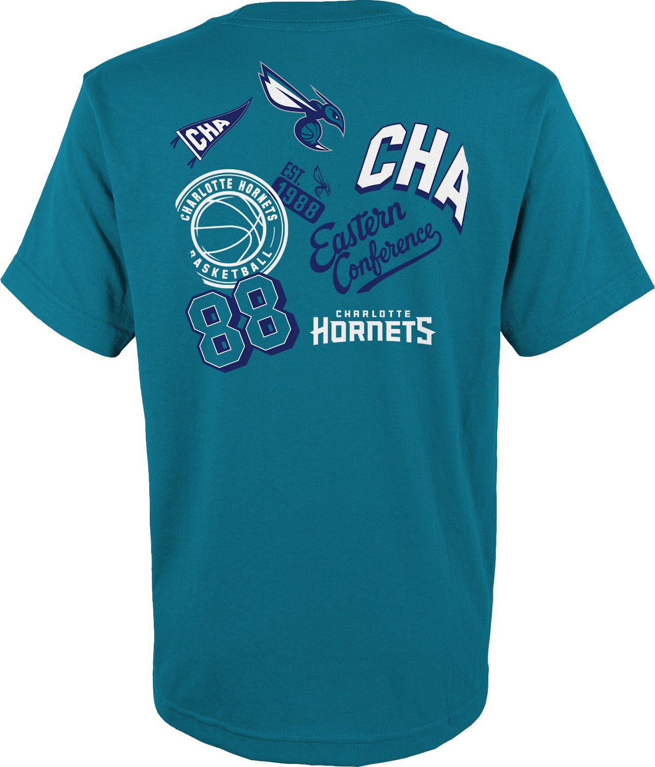 Outerstuff Boys' 4-7 Charlotte Hornets Street Legends T-shirt - view number 2