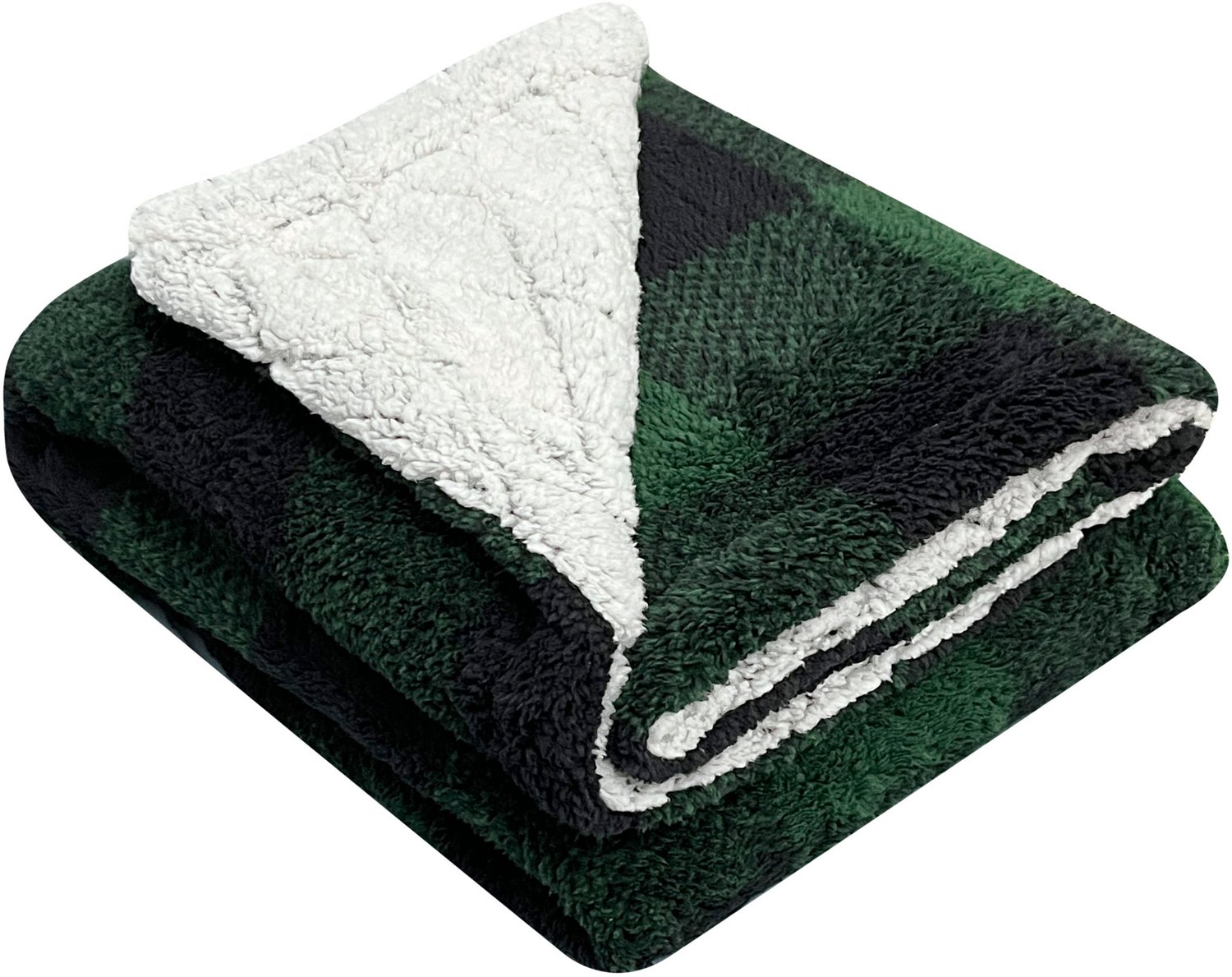 Needle & Pine Buffalo Checks 210 GSM Printed Sherpa Throw Blanket Academy