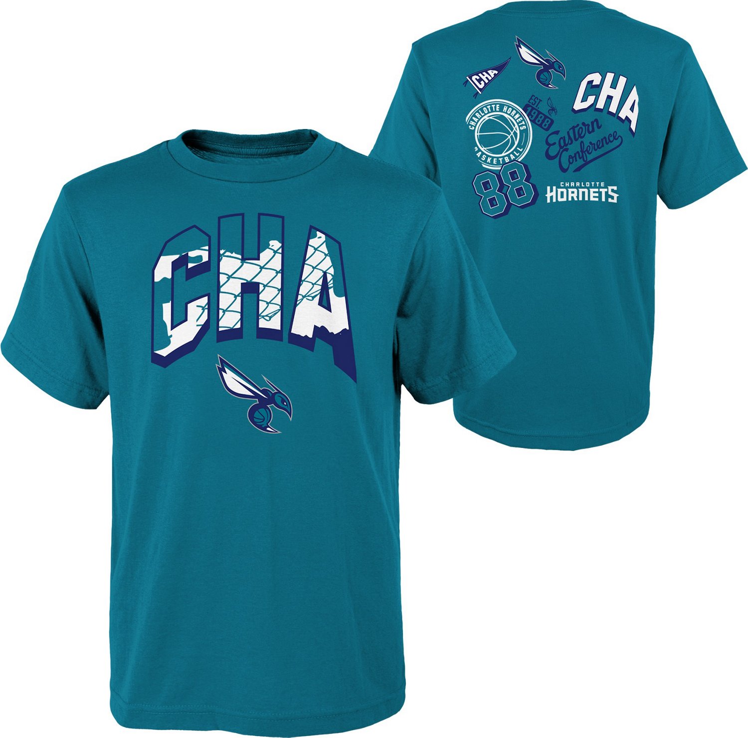 Outerstuff Boys' 4-7 Charlotte Hornets Street Legends T-shirt - view number 3