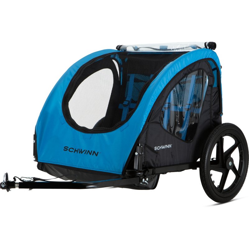 Schwinn Shuttle Double Bike Trailer Blue - Bicycle Accessoriesories at Academy Sports