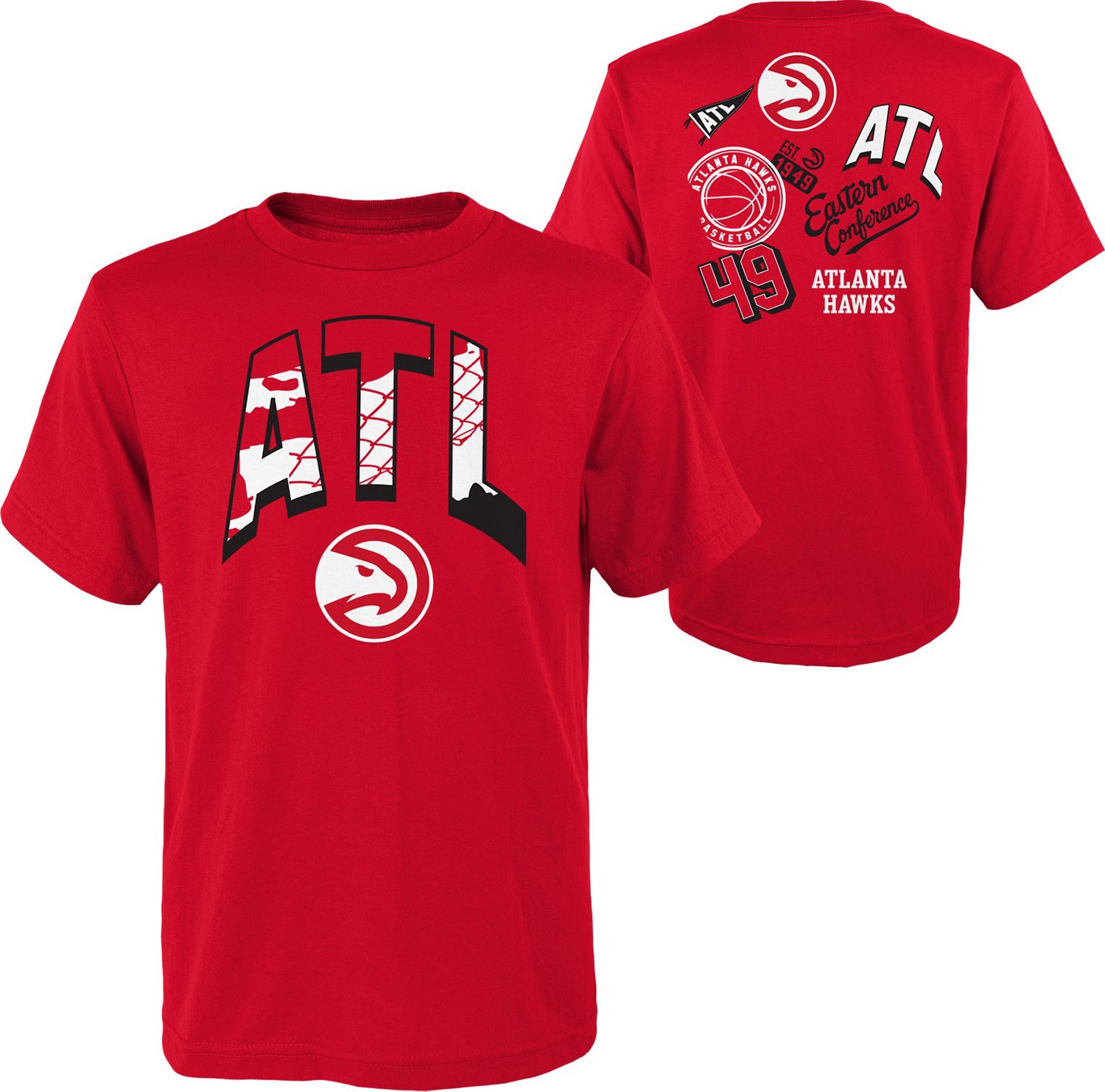 Outerstuff Boys' 4-7 Atlanta Hawks Street Legends T-shirt - view number 3
