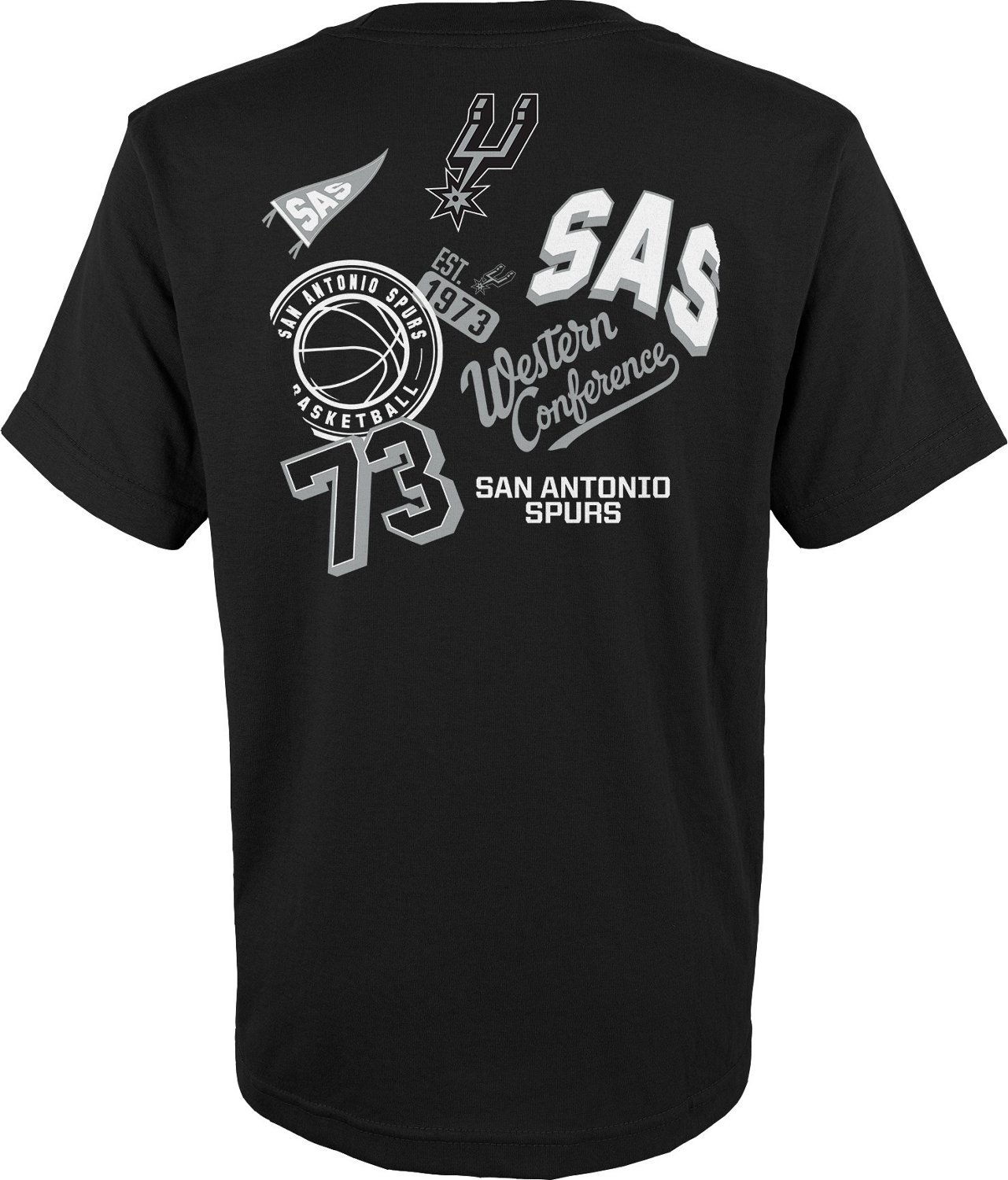 Outerstuff Boys' 4-7 San Antonio Spurs Street Legends T-shirt - view number 2