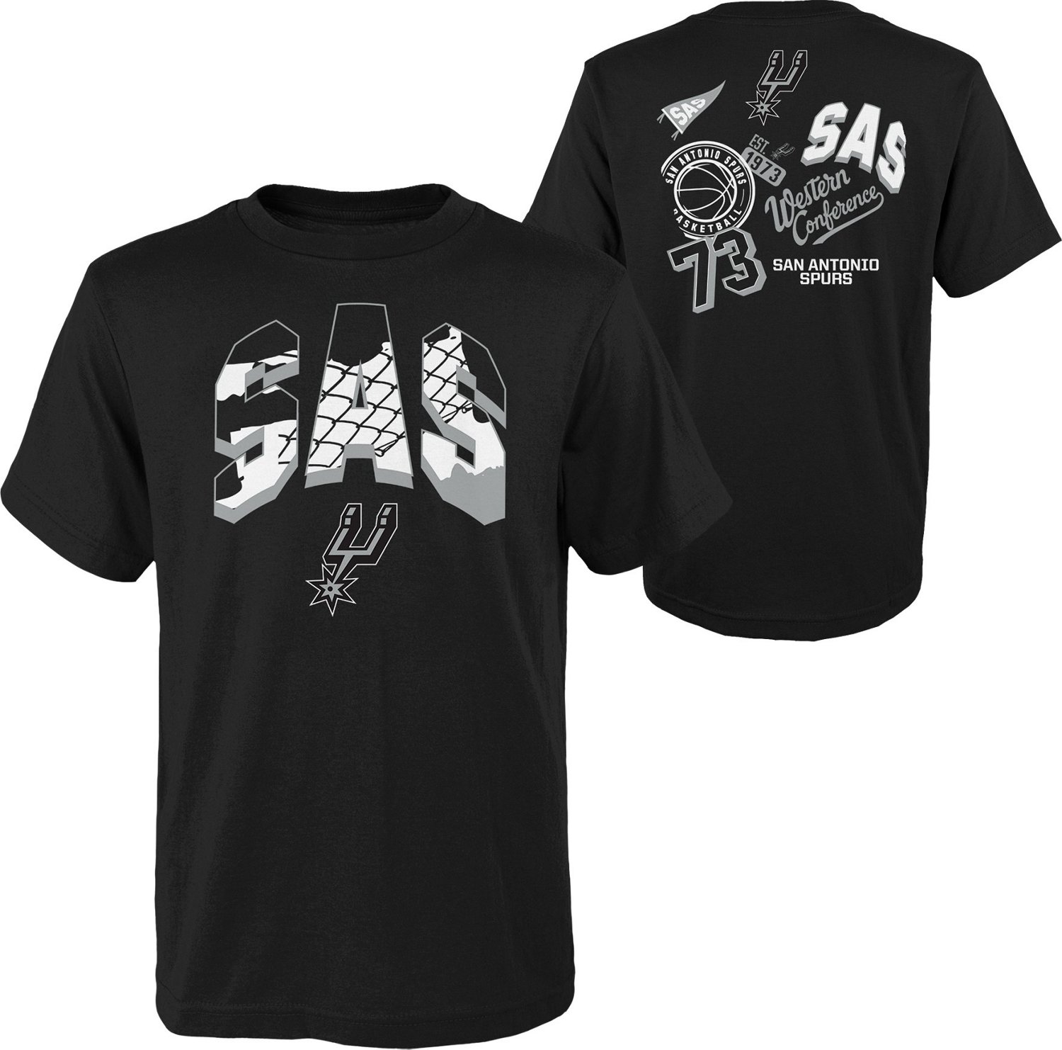 Outerstuff Boys' San Antonio Spurs Street Legends T-shirt - view number 3
