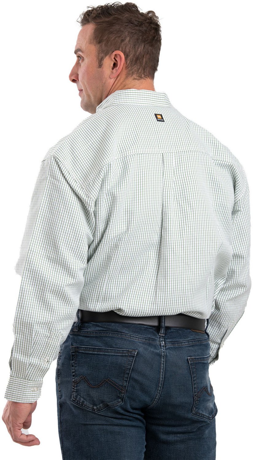 Berne Men's Flame Resistant Button Down Plaid Long Sleeve Work Shirt - view number 2