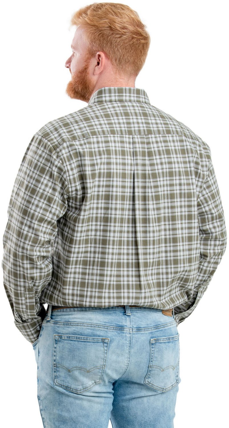 Berne Men's Foreman Flex Plaid Long Sleeve Button Down Shirt - view number 2