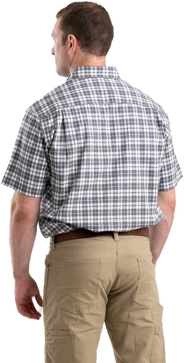 Berne Men's Foreman Flex Plaid Short Sleeve Button Down Shirt                                                                    - view number 2