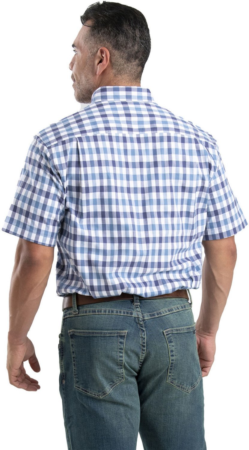 Berne Men's Foreman Flex Plaid Short Sleeve Button Down Shirt                                                                    - view number 2