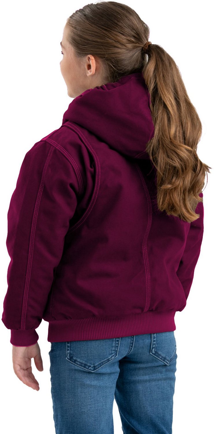 Berne Boys' Highland Softstone Duck Hooded Jacket - view number 2