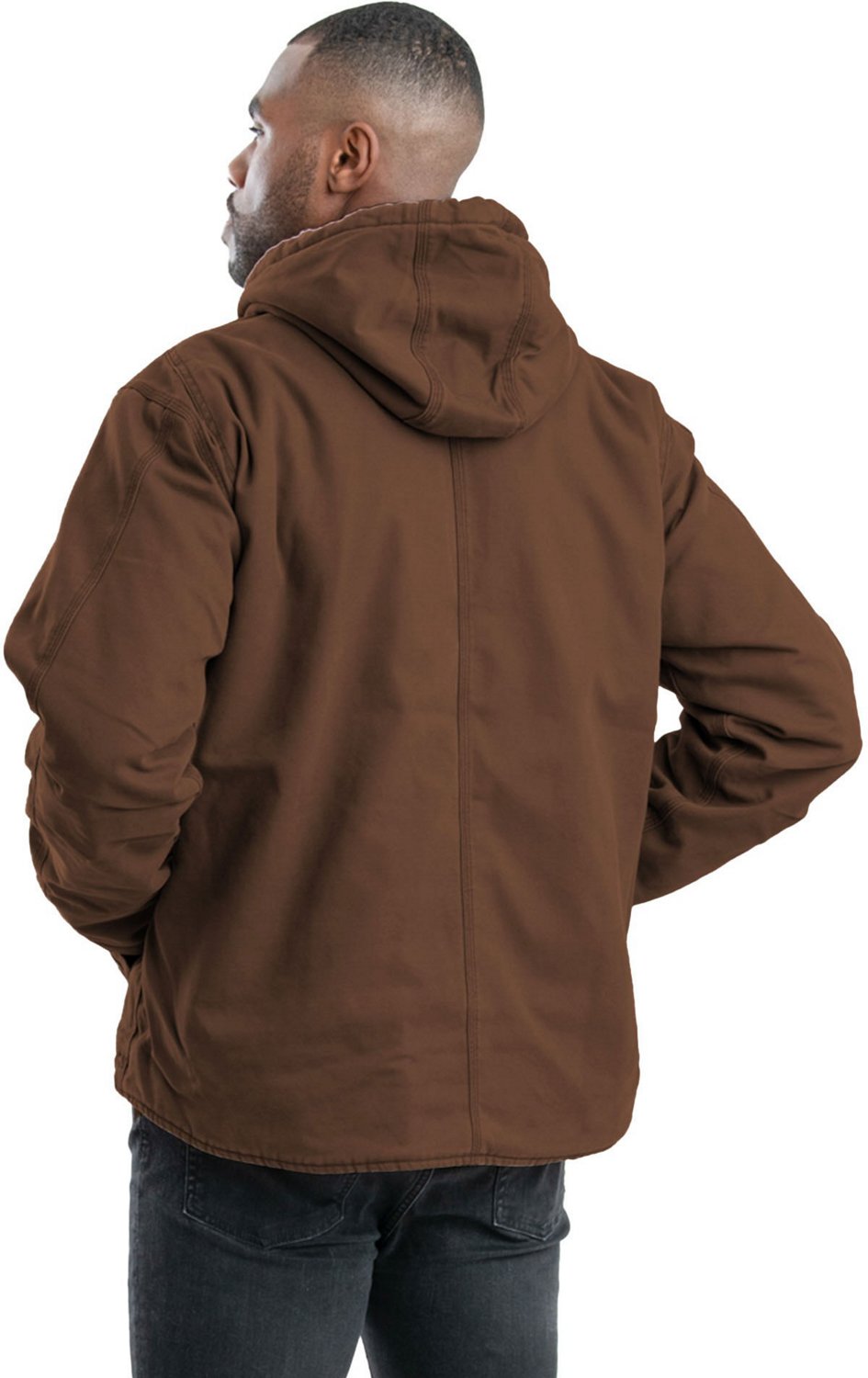 Berne Men's Vintage Washed Sherpa-Lined Hooded Jacket - view number 2