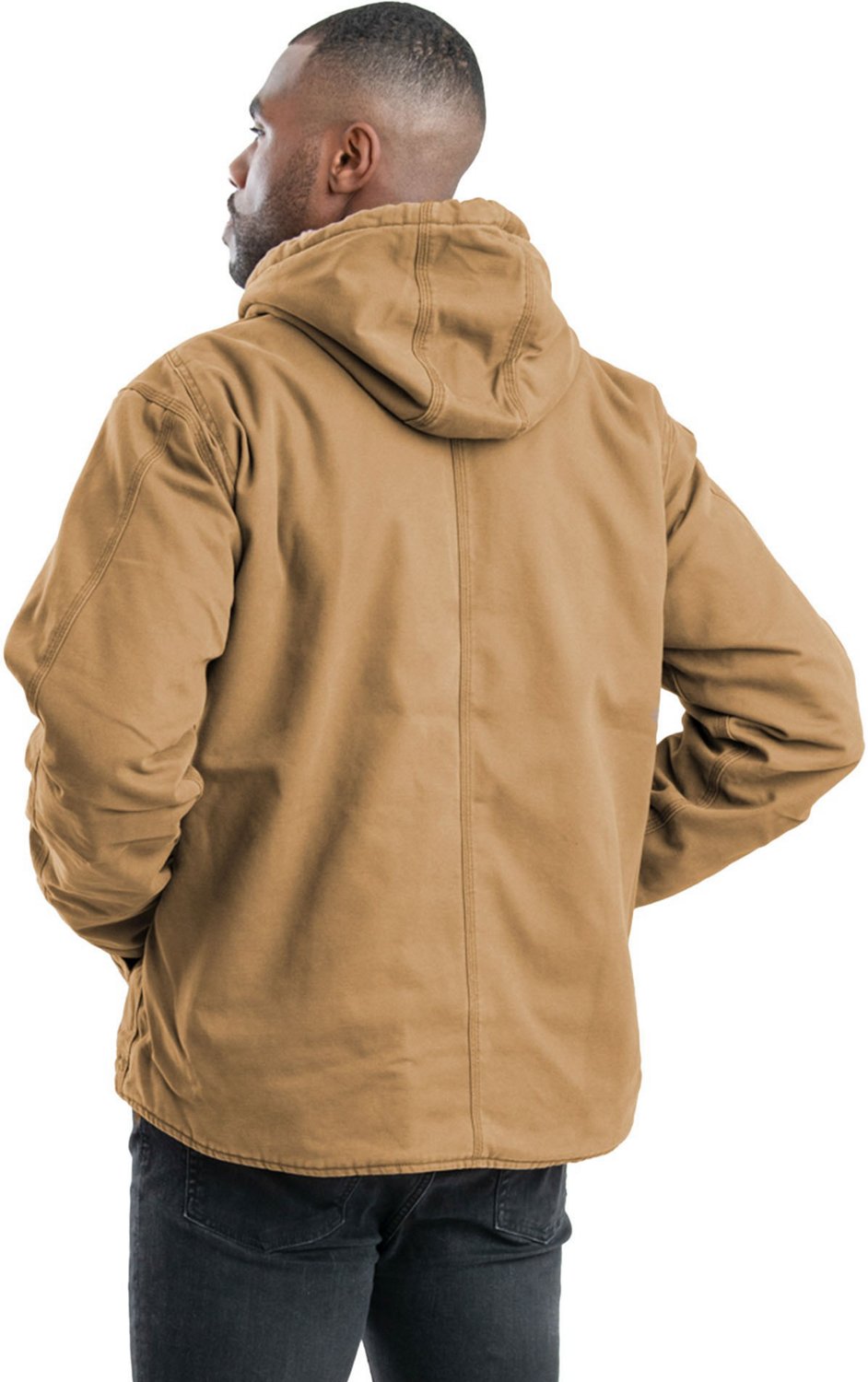Berne Men's Vintage Washed Sherpa-Lined Hooded Jacket - view number 2