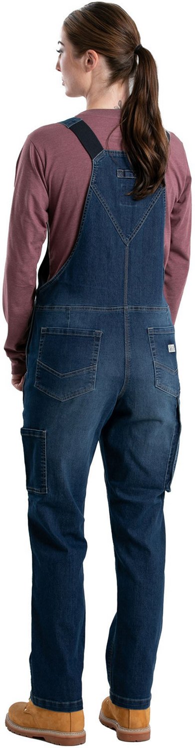 Berne Women's Vintage Washed Flex Denim Bib Overall | Academy