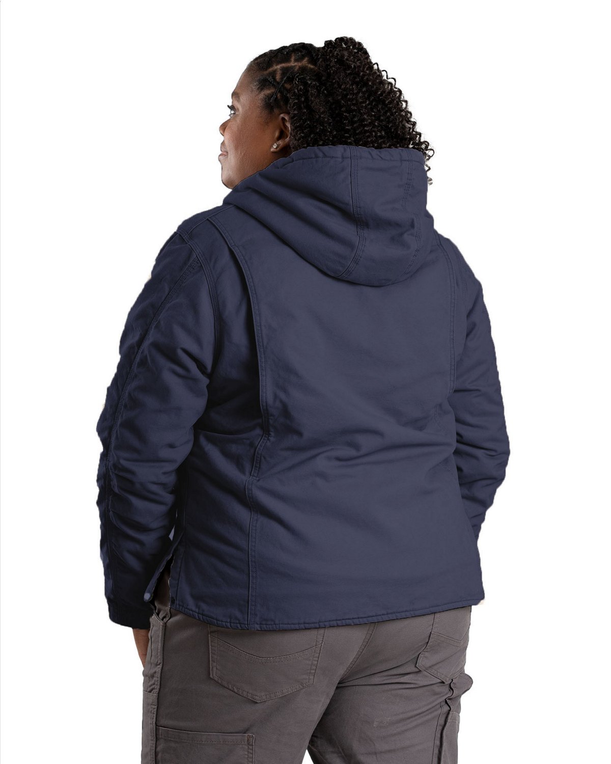 Berne Women's Sherpa-Lined Softstone Duck Hooded Jacket - view number 2