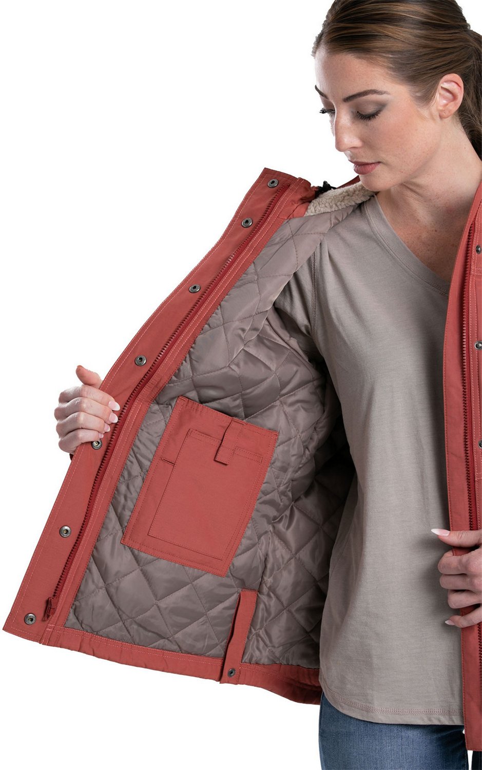 Berne Women's Micro-Duck Hooded Coat - view number 3