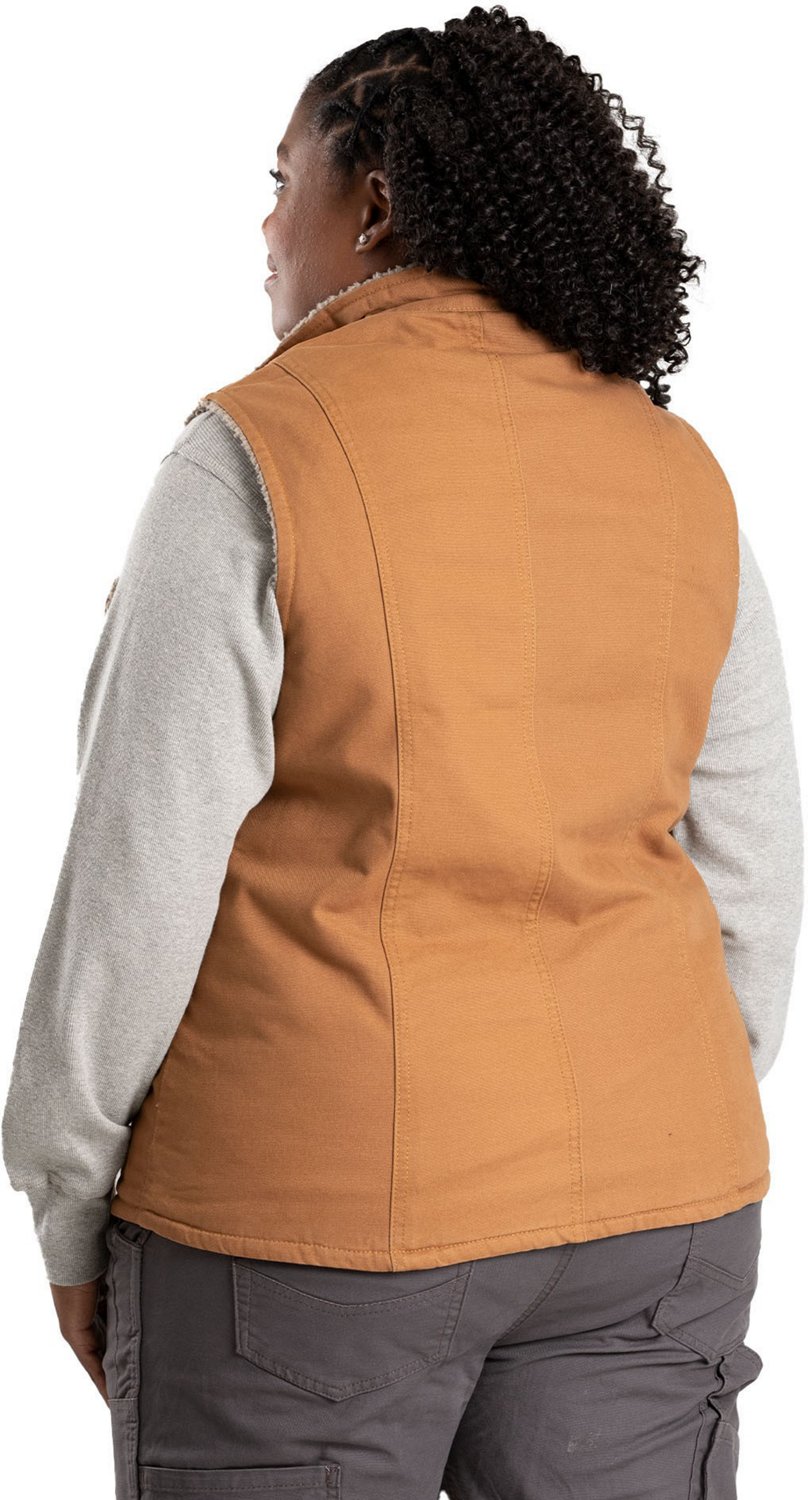 Berne Women's Sherpa-Lined Softstone Duck Vest - view number 2