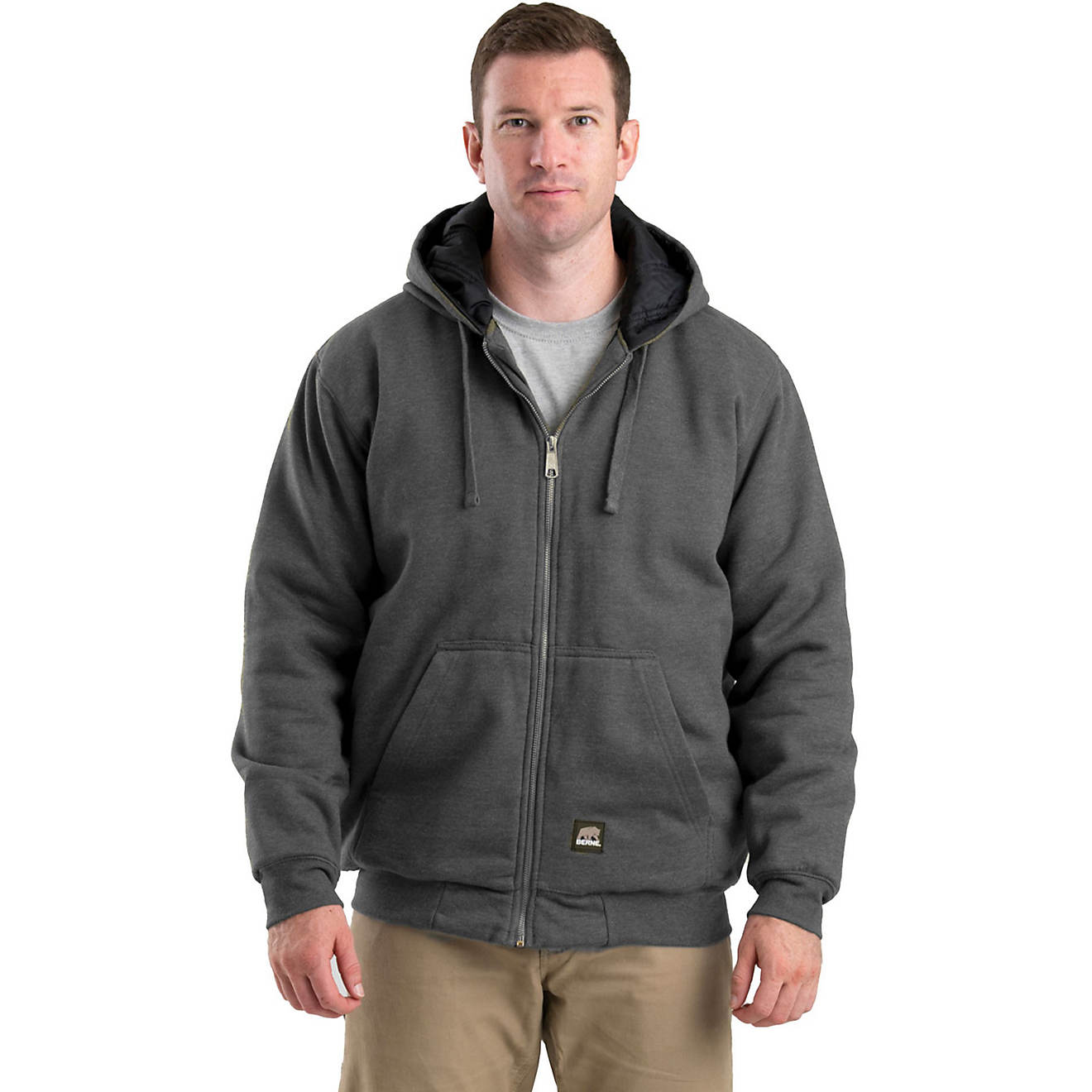 Berne Men's Highland Glacier Insulated Full Zip Hooded Sweatshirt | Academy
