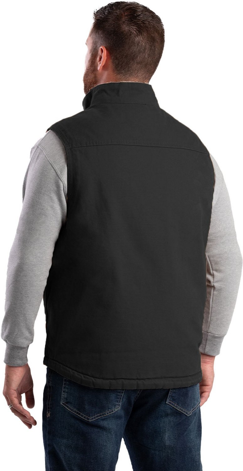 Berne Men's Heartland Sherpa-Lined Washed Duck Vest                                                                              - view number 2