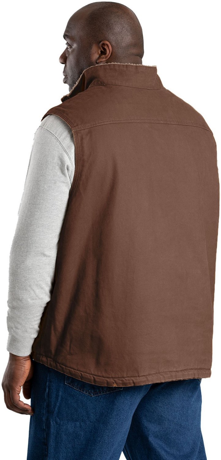 Berne Men's Heartland Sherpa-Lined Washed Duck Vest                                                                              - view number 2