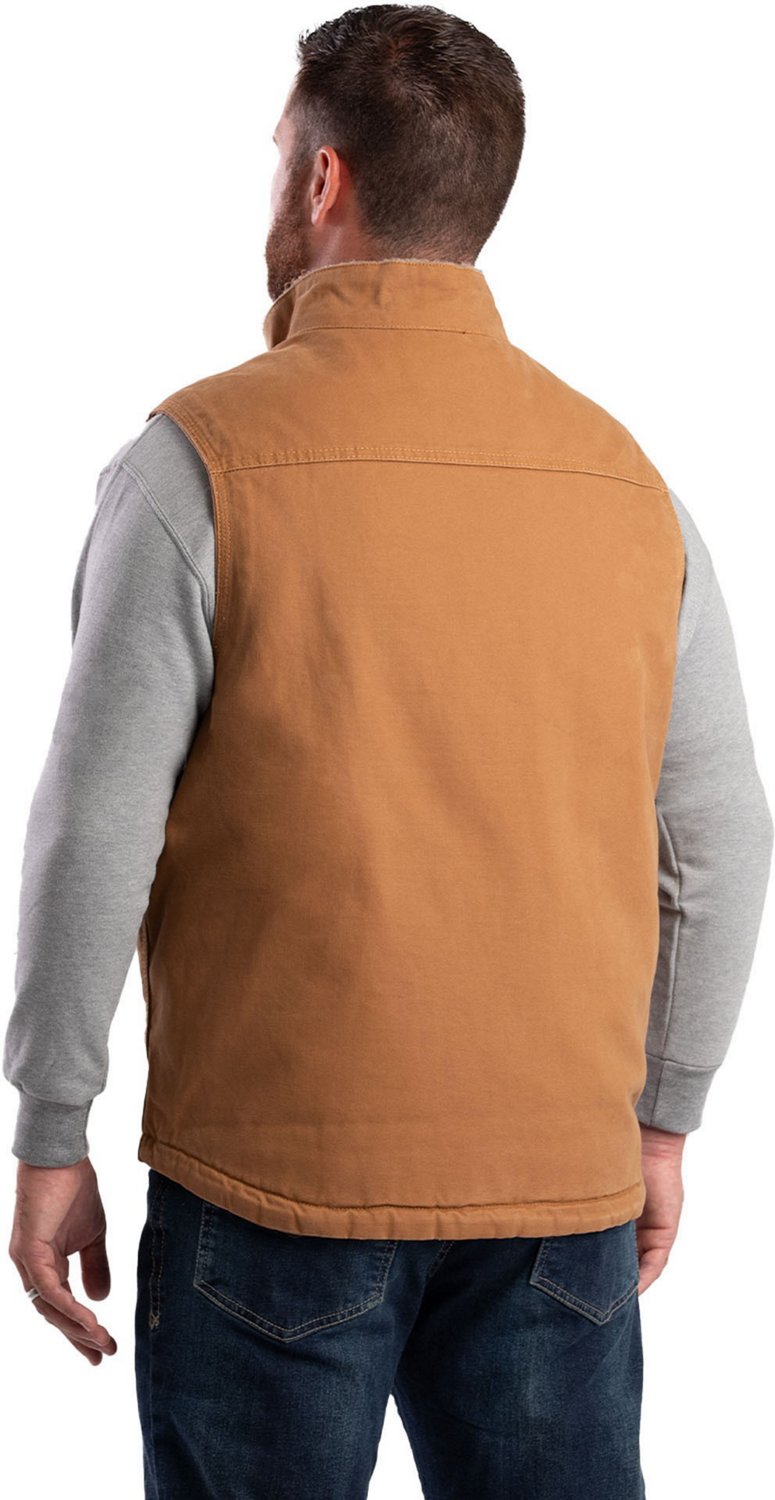 Berne Men's Heartland Sherpa-Lined Washed Duck Vest                                                                              - view number 2
