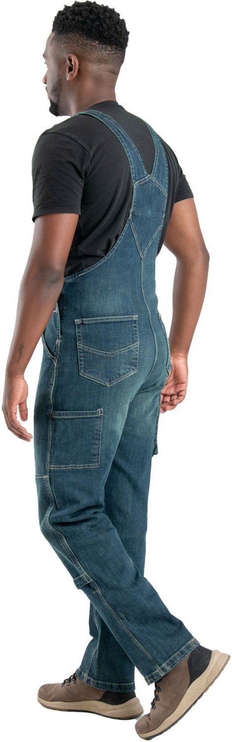 Berne Men's Highland Unlined Washed Flex Denim Bib Overall                                                                       - view number 2