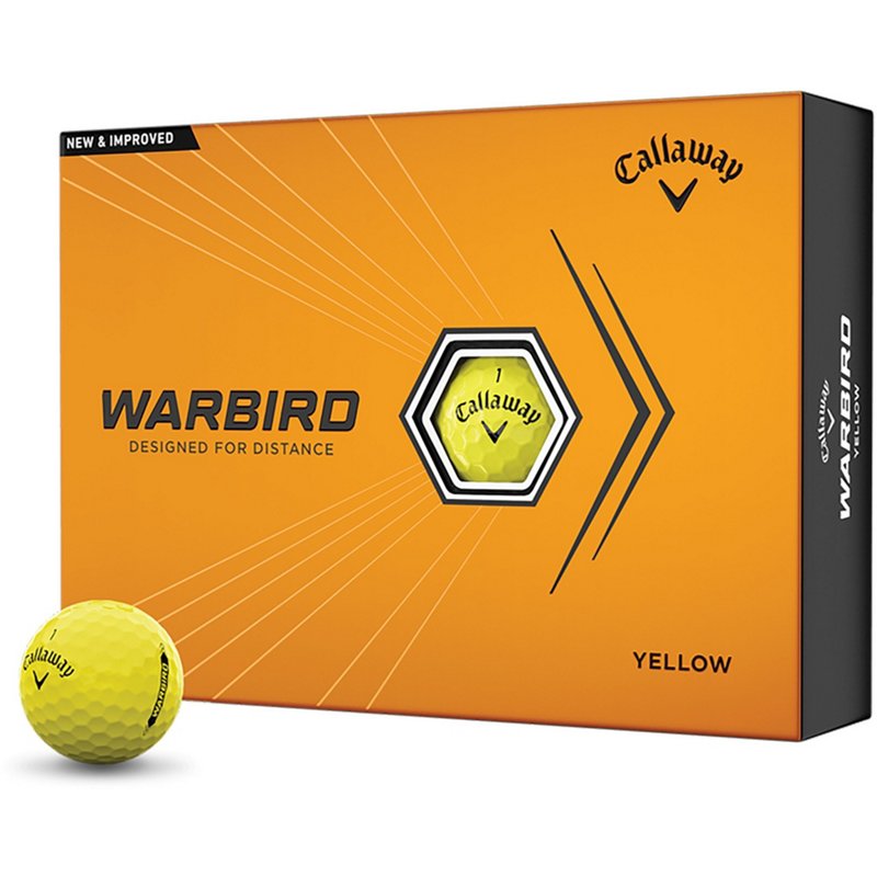 Callaway Warbird 2023 Golf Balls 12-Pack Yellow - Golf Balls at Academy Sports