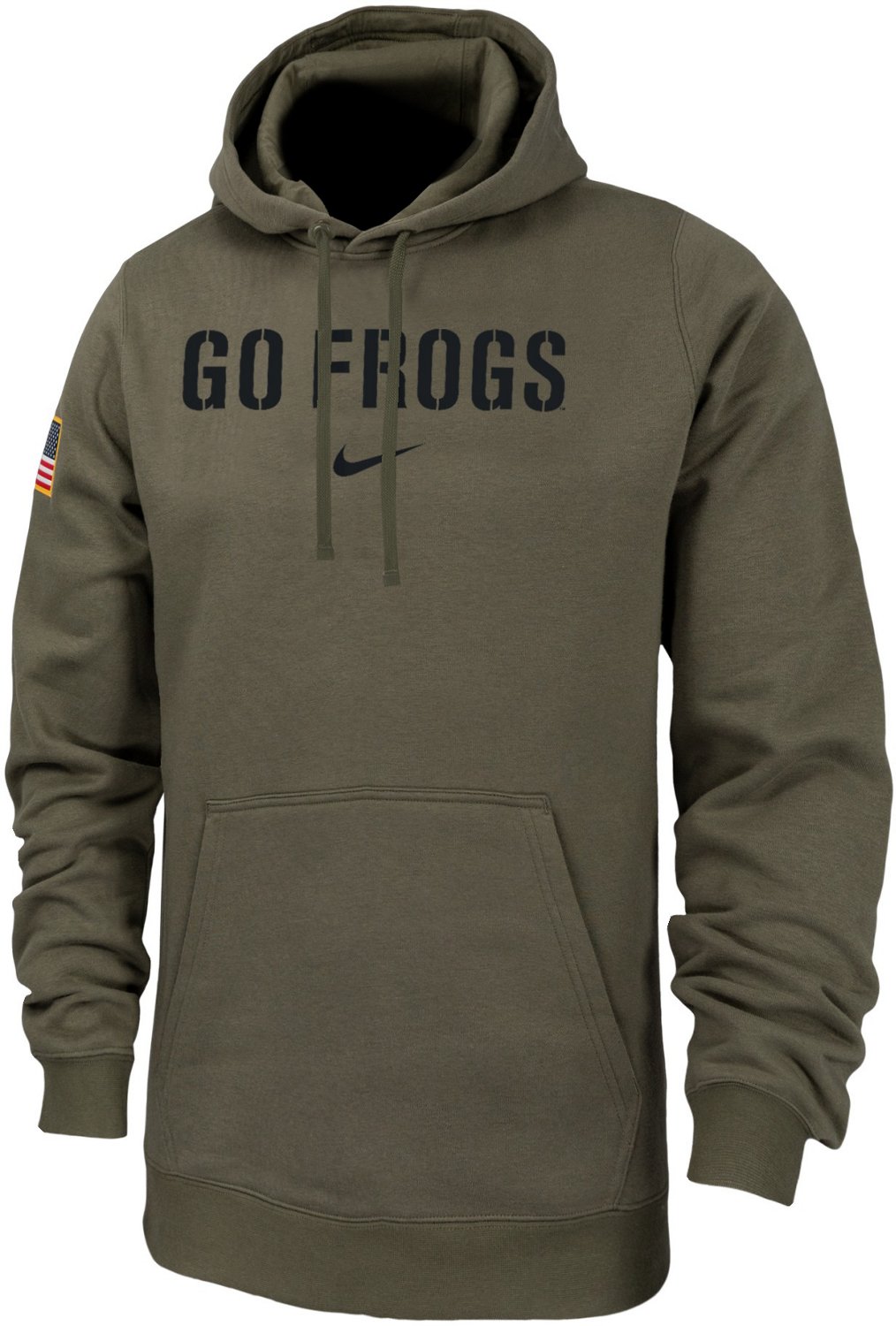 Nike Men's Texas Christian University Military Club Fleece Pullover Hoodie