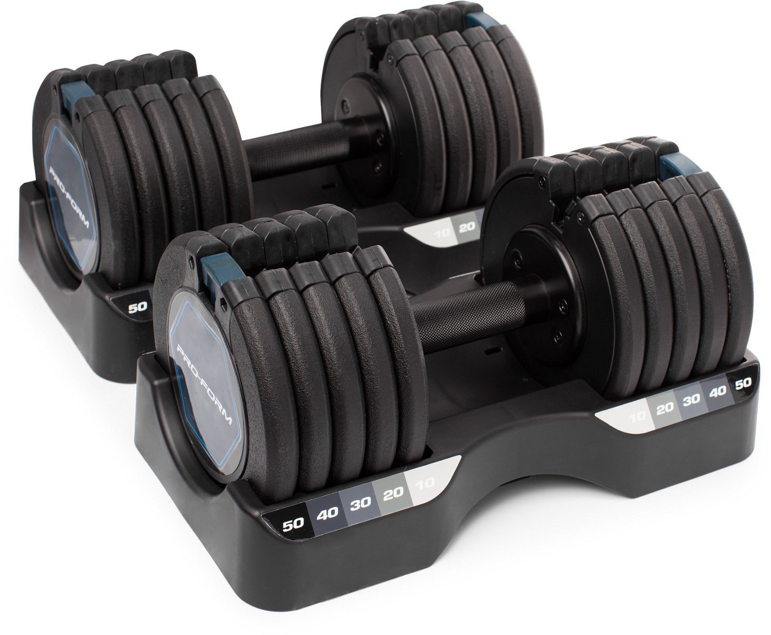 ProForm 50 lb Select-A-Weight Dumbbell Set                                                                                       - view number 3