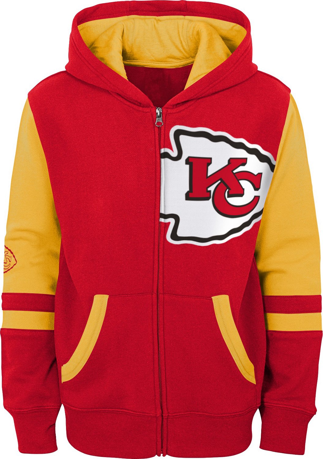 Outerstuff Boys' Kansas City Chiefs Stadium FullZip Fleece Hoodie