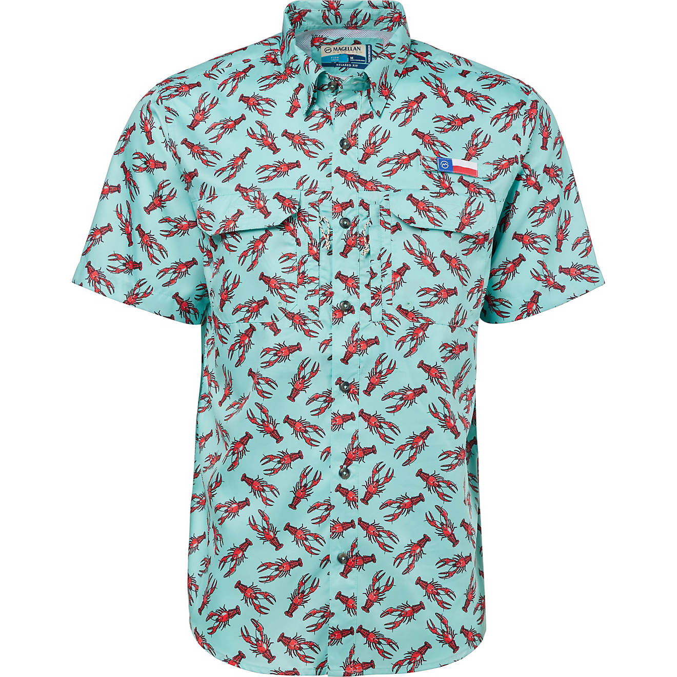 Magellan Outdoors Men's Local State Crawfish Short Sleeve Shirt                                                                  - view number 1