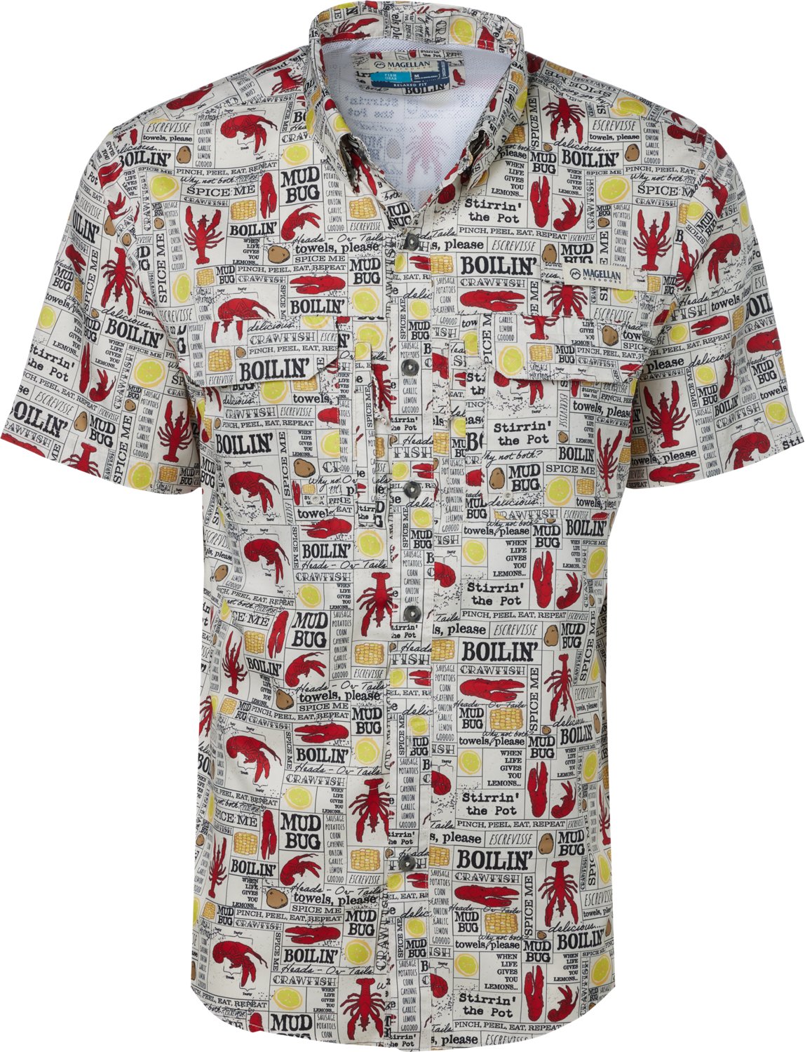 Magellan Outdoors Men's Local State Crawfish Short Sleeve Shirt