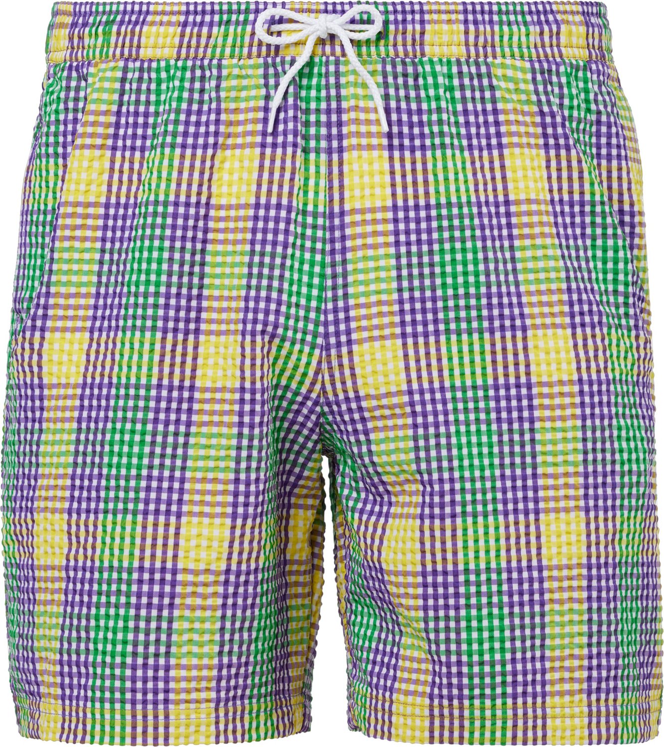 Magellan Outdoors Mardi Gras Seersucker Gingham Shirt