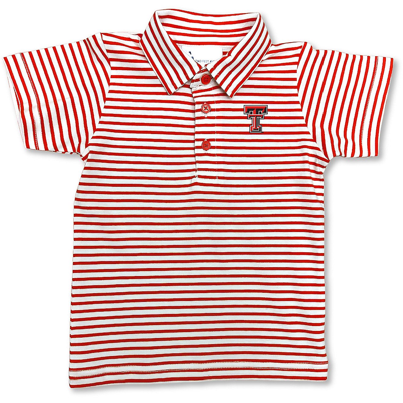 Atlanta Hosiery Company Toddlers' Texas Tech University Stripe Polo Shirt                                                        - view number 1