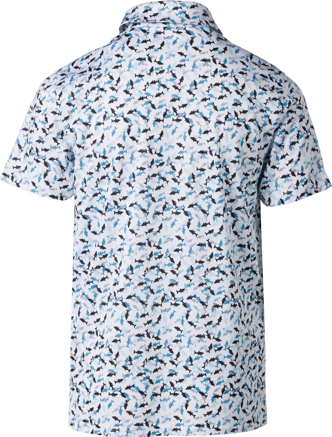 BCG Boys' Golf Surreal Shark Printed Short Sleeve Polo Shirt                                                                     - view number 2