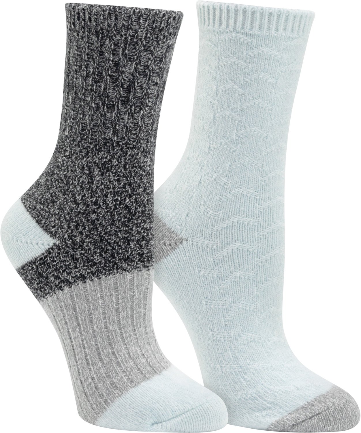 Magellan Outdoors Women's Colorblock Lounge Crew Socks 2 Pack