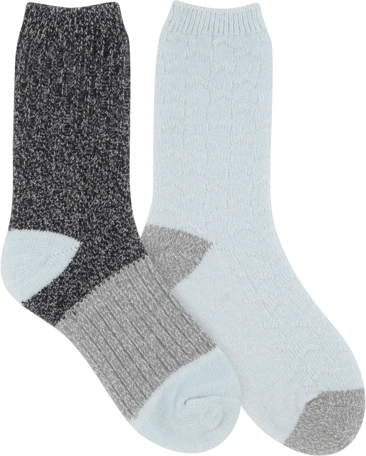 Magellan Outdoors Women's Colorblock Lounge Crew Socks 2 Pack                                                                    - view number 2