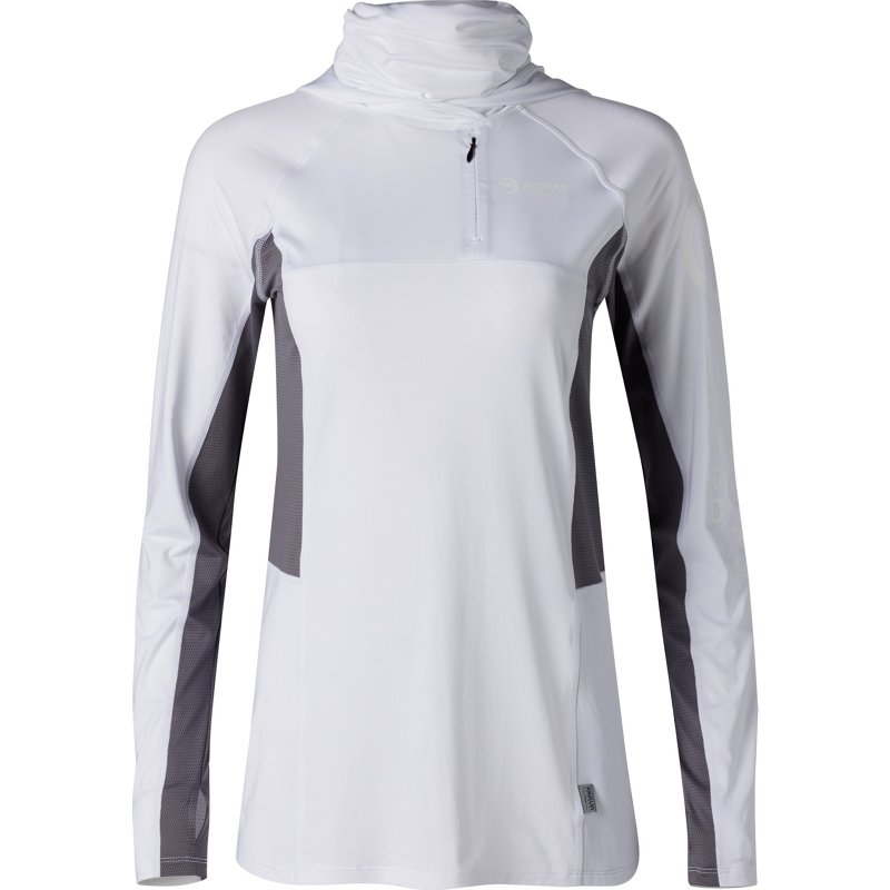 Magellan Outdoors Women's Pro Fish Gaiter Hoodie Bright White, X-Small - Women's Fishing Tops at Academy Sports